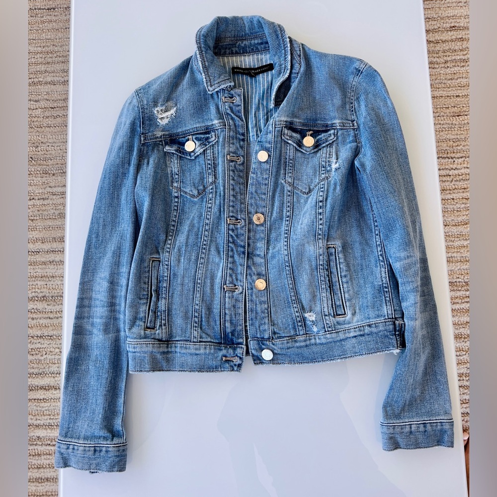 White House Black Market Jean Jacket (Like New - Worn Twice)